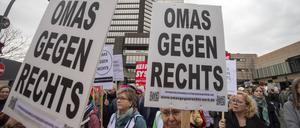 Demonstration gegen die CDU und AfD in Essen