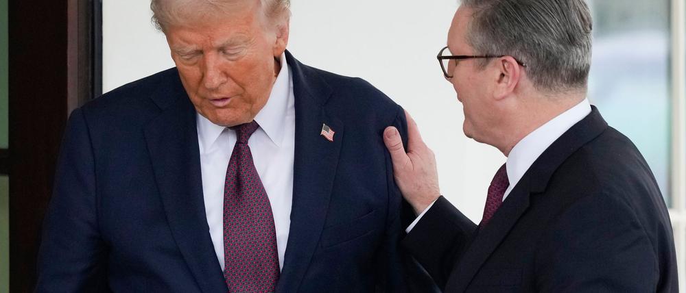 Bei der Zusammenkunft in Washington sprachen Trump und Starmer auch über den Krieg in der Ukraine.