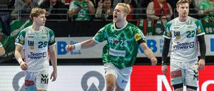 Berlins Matthes Langhoff glänzte gegen Pelister mit neun Treffern.