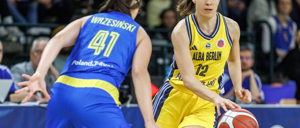Alba-Kapitänin Lena Gohlisch setzt auf den Heimvorteil beim Pokal-Final-Four