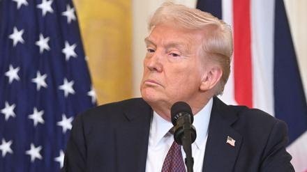 US-Präsident Donald Trump bei einem Termin im Weißen Haus.