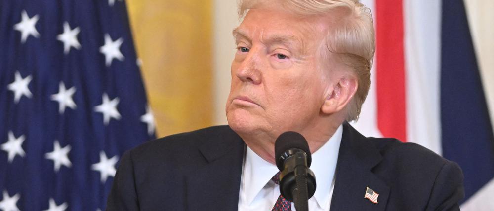 US-Präsident Donald Trump bei einem Termin im Weißen Haus.