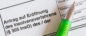 Die Zahl der Privatinsolvenzen steigt wieder. 