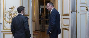 Neues Power-Duo? Frankreichs Präsident Macron hat Friedrich Merz bereits drei Tage nach dessen Wahlsieg in Paris empfangen.