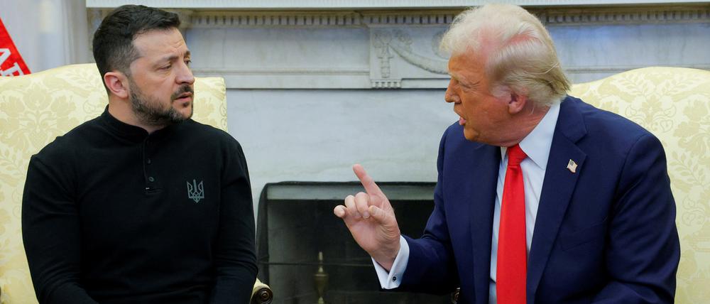 US-Präsident Donald Trump trifft sich mit dem ukrainischen Präsidenten Wolodymyr Selenskyj im Weißen Haus.