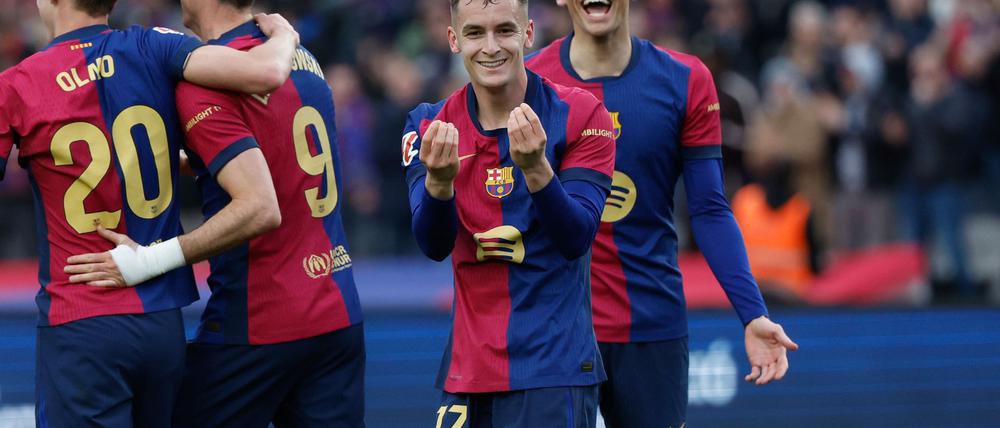 Barcelonas Spieler bejubeln das 2:0.