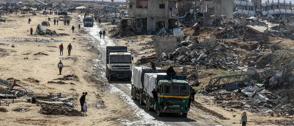 Schon wieder unterbrochen: Bis Sonntag kam endlich humanitäre Hilfe in den Gazastreifen.