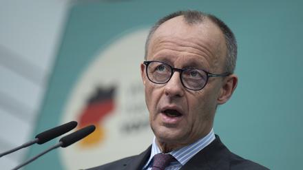 Friedrich Merz am Montag nach den Gremiensitzungen seiner CDU