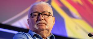 Der ehemalige polnische Präsident und Friedensnobelpreisträger Lech Walesa hält eine Rede auf dem Global Soft Power Summit in London. 