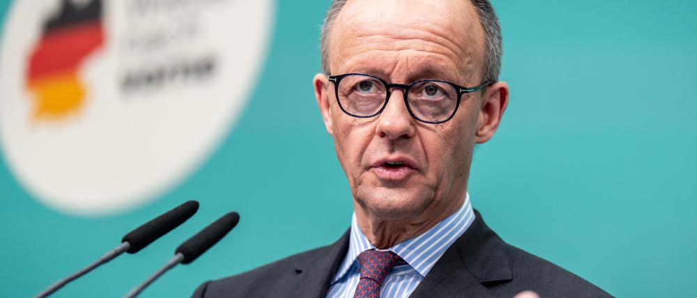 Unions-Kanzlerkandidat Merz will die Finanzfragen vor dem EU-Gipfel am Donnerstag geklärt haben.