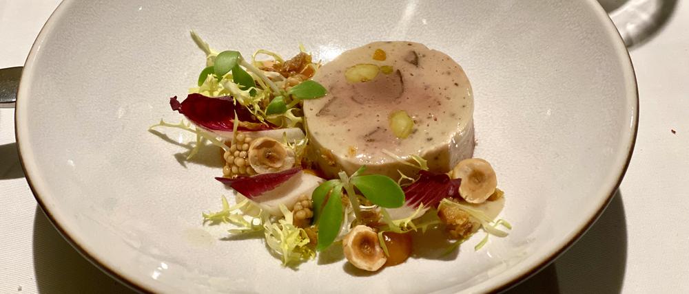 Gang aus dem aktuellen Menü des Restaurant Bieberbau in Wilmersdorf, Februar 2025