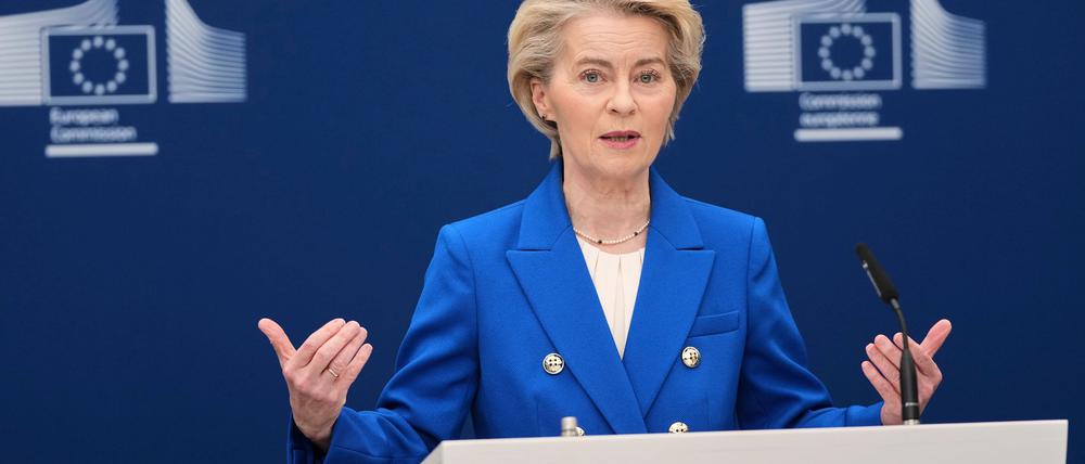 Von der Leyen will Europa wieder aufrüsten.