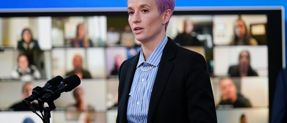 Die ehemalige US-Fußballerin Megan Rapinoe ist Vorreiterin im Kampf um Geschlechtergerechtigkeit.