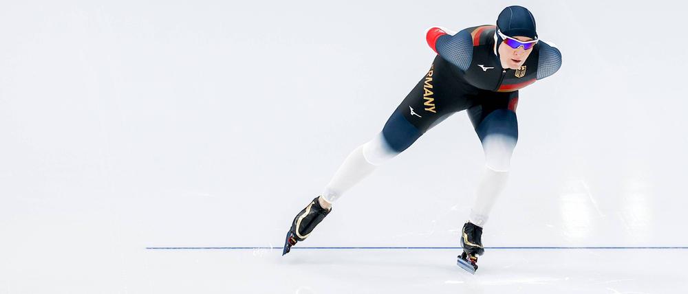 Claudia Pechstein bestritt 2022 ihre letzten Olympischen Spiele.
