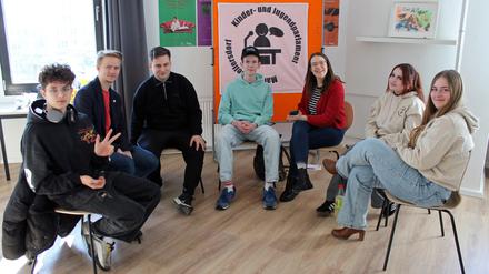 Abgeordnete des Kinder- und Jugendparlaments Marzahn-Hellersdorf
