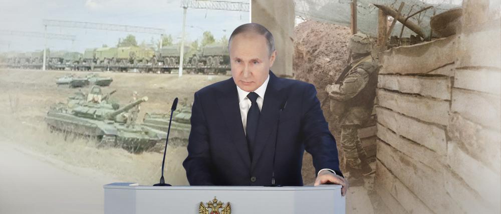 Offiziell handelt es sich bei den Truppenaufmärschen an der ukrainischen Grenze nur um eine Übung. Doch das behauptete Putin auch bei der Krim.