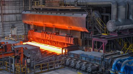 Das Warmwalzwerk der ArcelorMittal Eisenhüttenstadt GmbH (Symbolbild).