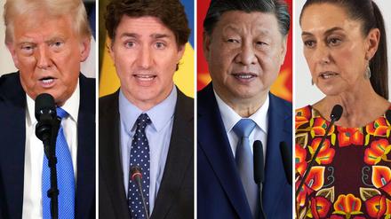 Die Regierung von Donald Trump hat Kanada, Mexiko und China mit neuen Strafzöllen belegt. 