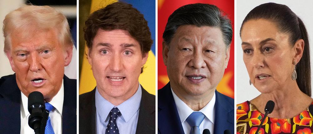 Die Regierung von Donald Trump hat Kanada, Mexiko und China mit neuen Strafzöllen belegt. 