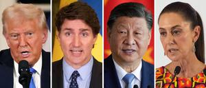 Die Regierung von Donald Trump hat Kanada, Mexiko und China mit neuen Strafzöllen belegt. 