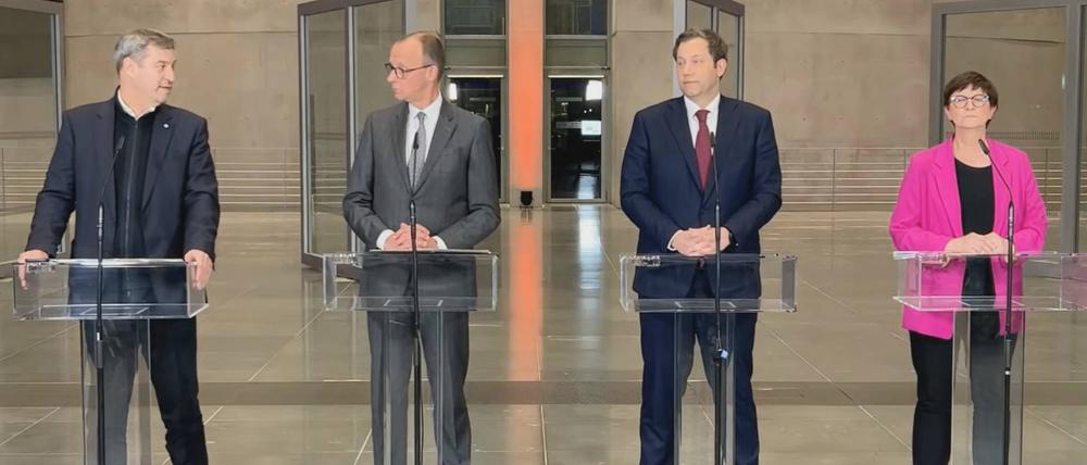 Sondierungsgespräche.