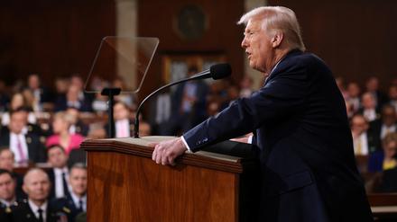 Donald Trump vor dem Kongress.