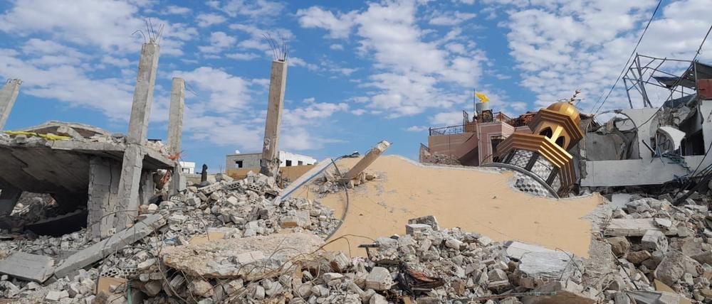 Vollständige Zerstörung der Moschee von Nabatieh