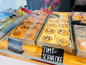 Zimtschnecken gibt es bei Cinnabun’s in Spandau.