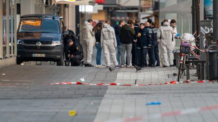 Am Tatort in Mannheim starben zwei Menschen.