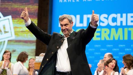 CSU-Chef Markus Söder beim Politischen Aschermittwoch der Partei in Passau.