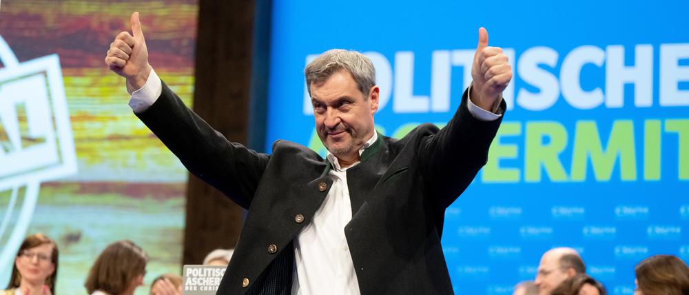 CSU-Chef Markus Söder beim Politischen Aschermittwoch der Partei in Passau.