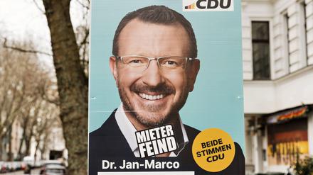 Wahlplakate zur Bundestagswahl mit den Motiven CDU Jan-Marco Luczak und Bündnis 90 die Grünen Moritz Heuberger.