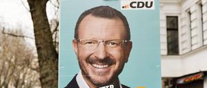 Wahlplakate zur Bundestagswahl mit den Motiven CDU Jan-Marco Luczak und Bündnis 90 die Grünen Moritz Heuberger.