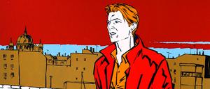 Von Reinhard Kleist sind zwei Musiker-Porträts mit Berlin-Bezug in der Ausstellung vertreten: David Bowie und Nick Cave.
