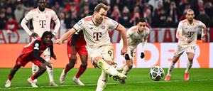 Bayerns Harry Kane bestrafte die schwache Defensivleistung von Leverkusen gleich zweimal.