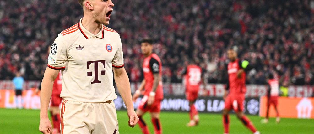 Joshua Kimmich war beim Bayern-Sieg gegen Leverkusen ein Anführer auf dem Platz.