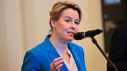 Franziska Giffey fordert gezielte Ausgaben aus dem sogenannten Sondervermögen zur Stärkung der Wirtschaft. (Archivfoto)