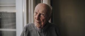 Fritz Heegner dreht mit über 90 Jahren noch Filme. Fotografiert am 21. Februar 2025 in Berlin.