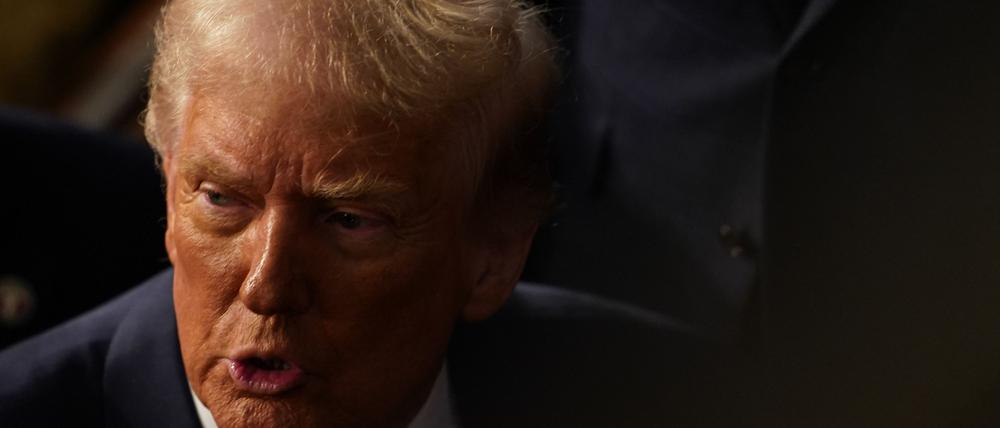 Trump am 4. März 2025 im Kongress.