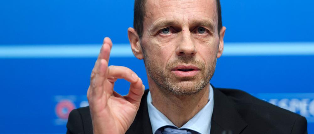 Die Zahlen stimmen. UEFA-Chef Ceferin zeigt sich zufrieden. 