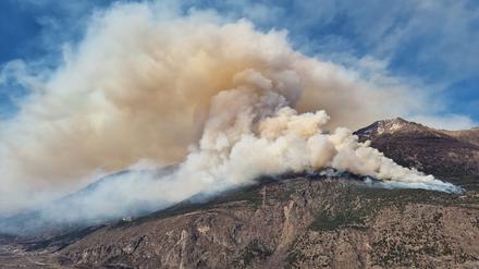 Der Brand war am Donnerstag oberhalb von Latsch im Vinschgau ausgebrochen.