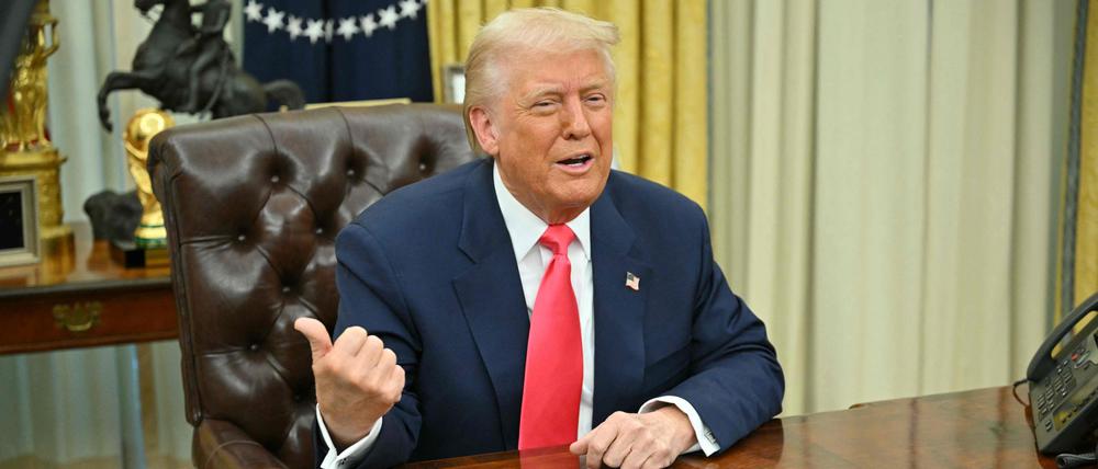 Trump äußert sich positiv über die Friedensverhandlungen (Archivbild).