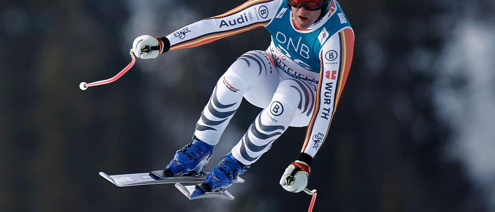 Romed Baumann war bei der Abfahrt in Kvitfjell ohne Chance.