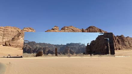 Das größte verspiegelte Gebäude der Welt ist eine Konzerthalle im Ashar Valley. 