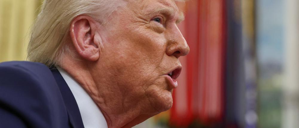 US-Präsident Trump im Oval Office.