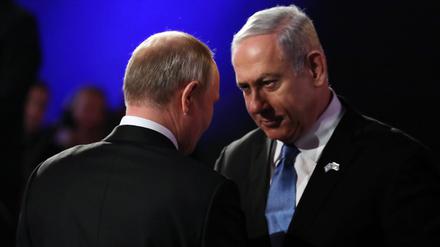 Putin und Netanjahu bei einem Treffen 2020.