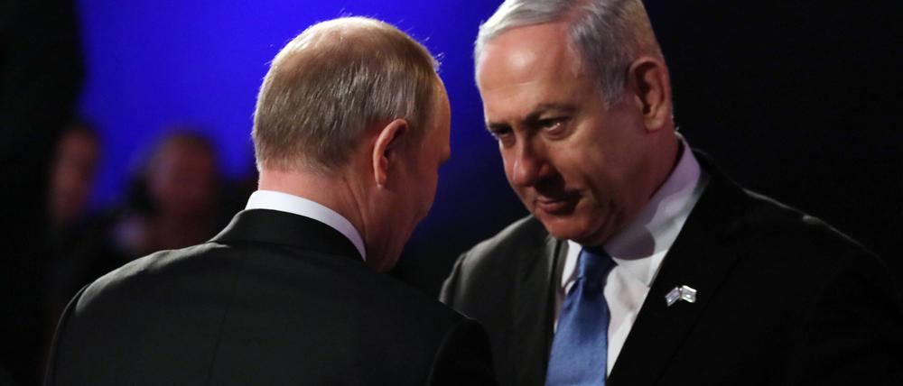 Putin und Netanjahu bei einem Treffen 2020.