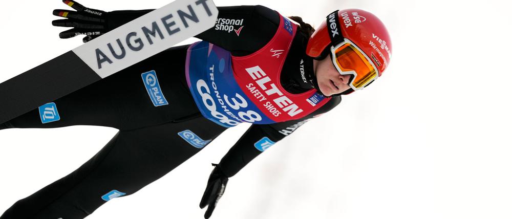 Selina Freitag ist die beste deutsche Skispringerin in Trondheim.