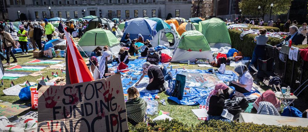 Columbia wurde im vergangenen Frühjahr zum Schauplatz großer propalästinensischer Demonstrationen und Gegenproteste. 