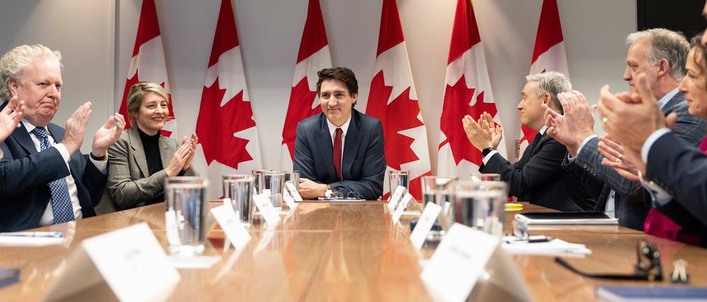 Kanadas Premierminister Justin Trudeau macht den Weg frei.